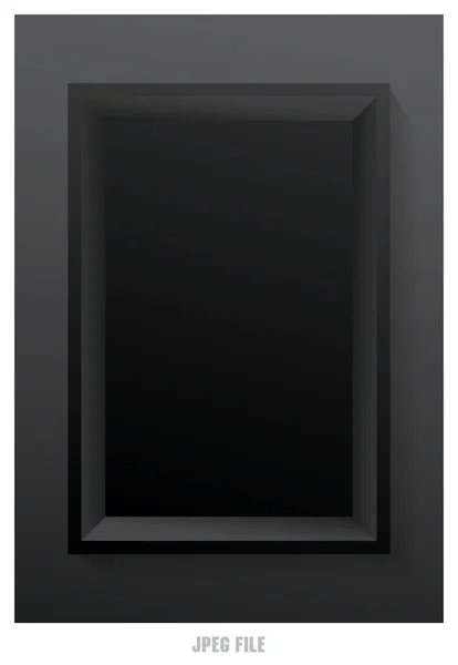 Nesnenizi koymak için en küçük siyah kutu 3d illüstrasyon vektörünün üst görünümü