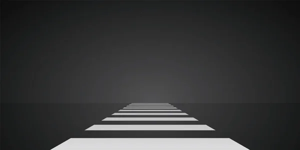 Siyah arkaplanda yaya geçidi grafik element vektörü