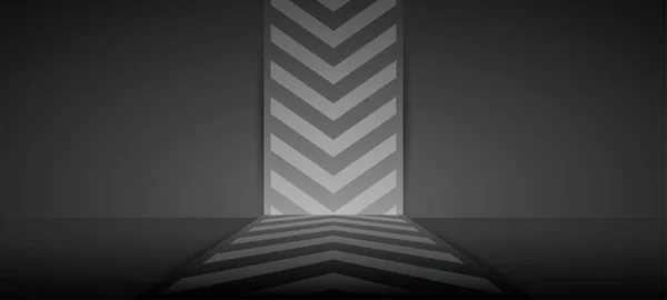 ok grafikli arkaplan duvarı nesnenizi koymak için siyah arkaplan 3d çizim vektörü