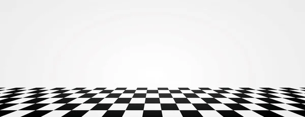 Geniş boş siyah beyaz desenli zemin beyaz duvar görüntü vektörü