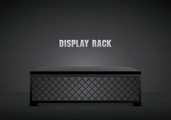 cool street style black chain link rack grafik desenli podyum 3d illüstrasyon vektörü