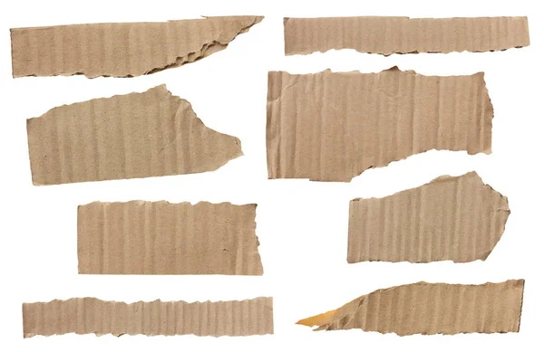 metin eklemek ve sanat eserlerinizi dekore etmek için kırpma yolu ile kahverengi yırtılmış kağıt seti