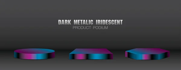 serin metalik yanardöner renk çarpımı 3d resim vektör koleksiyonunu gösterir