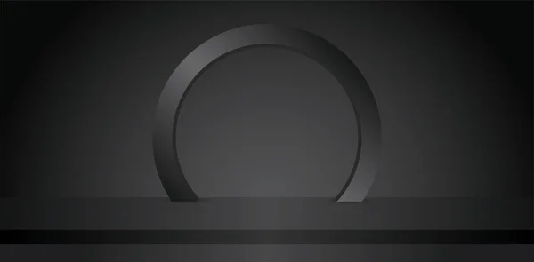 adım 3d illüstrasyon vektörü ile serin küçük siyah çember arkaplan