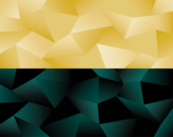 serin lüks altın ve koyu mavimsi yeşil geometrik arkaplan vektörü
