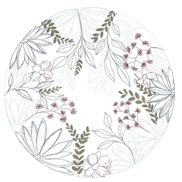 Abstrakter Hintergrund Florale Illustration — Stockfoto
