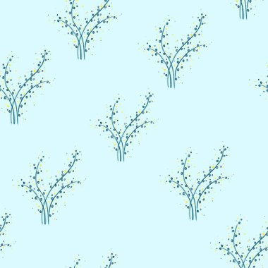 Kusursuz çiçek deseni. Küçük çiçekli süslemelerle yazdır. Tekstil ve duvar kağıtları için desen. Kartpostallar ve selamlar için. Giysiler ve aksesuarlar için.