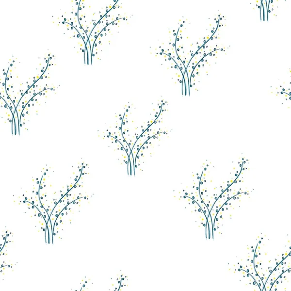 Nahtloses Blumenmuster Print Mit Kleinen Floralen Ornamenten Muster Für Textilien — Stockfoto