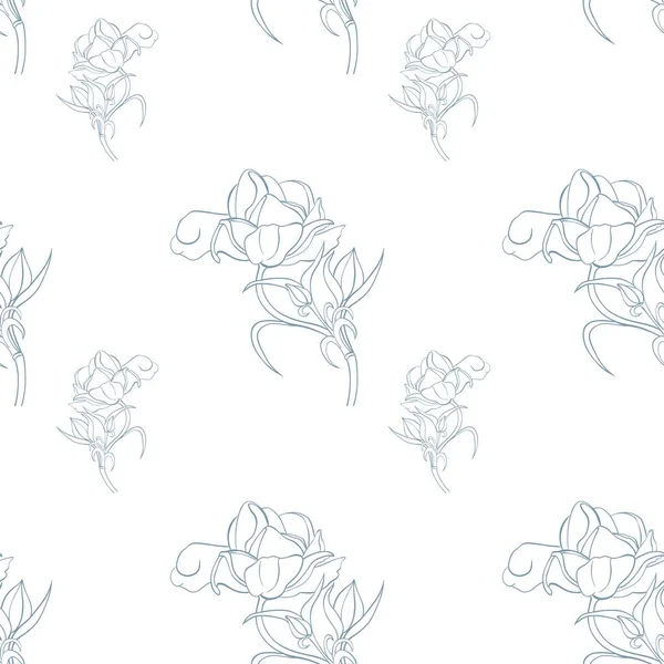 Zökkenőmentes Minta Kézzel Rajzolt Ranunculusszal Nyomtatás Textíliákhoz Tapétákhoz Ruhákhoz Kiegészítőkhöz — Stock Fotó