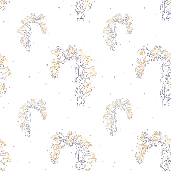 Απρόσκοπτη Μοτίβο Σχέδια Echeverias Στο Χρώμα Floral Print Για Υφάσματα — Φωτογραφία Αρχείου