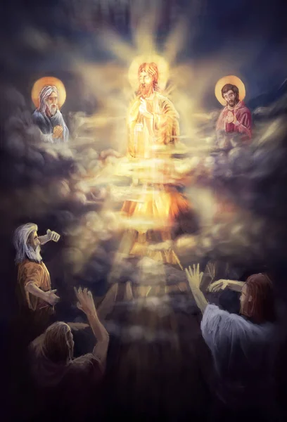 Transfiguração Jesus Cristo — Fotografia de Stock