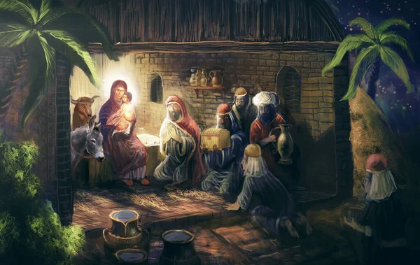Birth Christ — Fotografie, imagine de stoc