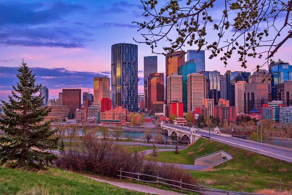 Spring Sunrise Calgary — Stock Photo, Image