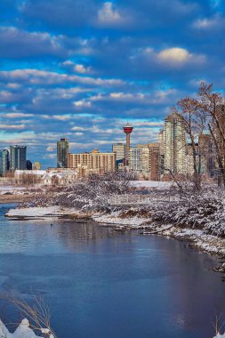 Bulutlu Gökyüzü Bir Rüzgâr Altında Calgary Parkı