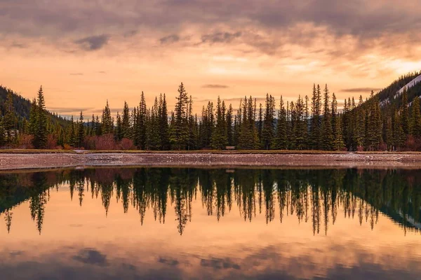 Beautiful Orange Sunrise Reflection On The Lake