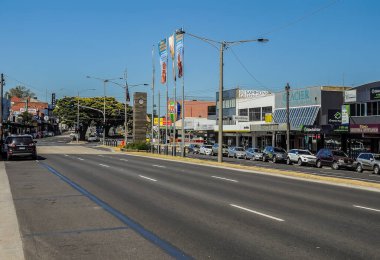 484 Nepean Otoyolu Frankston, Victoria, Avustralya. 23 Ocak 2014. Avustralya 'nın Pasifik kıyısında, Frankston' da sıcak bir yaz günü. 