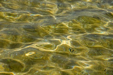 Pasifik Okyanusu şeffaf okyanus suyu dokusu. 