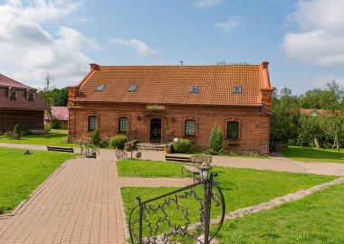 Sula köyü, 14, Stolbtsovsky bölgesi, Minsk bölgesi, Belarus. 9 Ağustos 2019. Sula köyündeki Pansky Maentak.