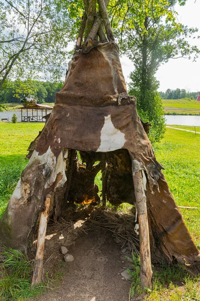 Sula村 14岁 白俄罗斯明斯克地区Stolbtsovsky区 2019年8月9日 一个古代人的遗址新石器时代白俄罗斯河流洪泛区的古代人定居点 — 图库照片