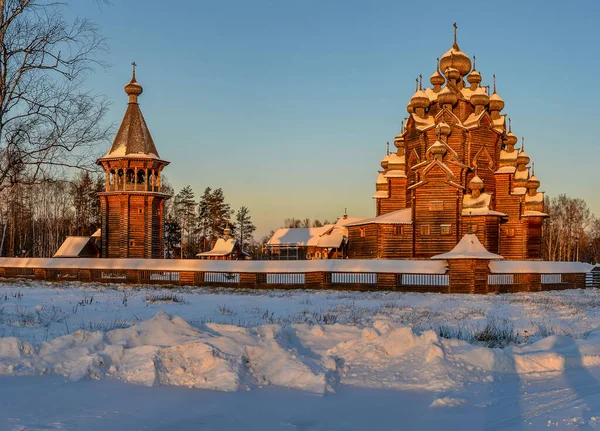 Intercession Cathedral Located Nevsky Forest Park Leningrad Region December 2012 — Foto Stock