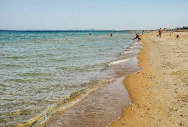 Avustralya 'da Pasifik Okyanusu' nda sakin Chelsea 'de plajda, Victoria. 