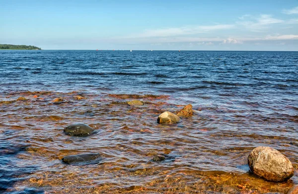 Lago Ladoga Trova Nel Nord Ovest Della Russia Più Grande — Foto Stock