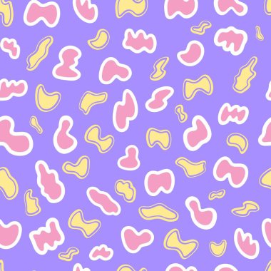 Y2K kusursuz desen. Moda graffiti psikedelik arka planı. Kağıt ve tekstil için ideal. Sevimli renkler.