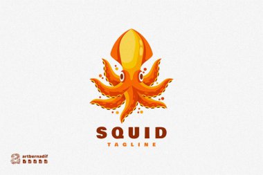 kalamar vektör maskotu logosu