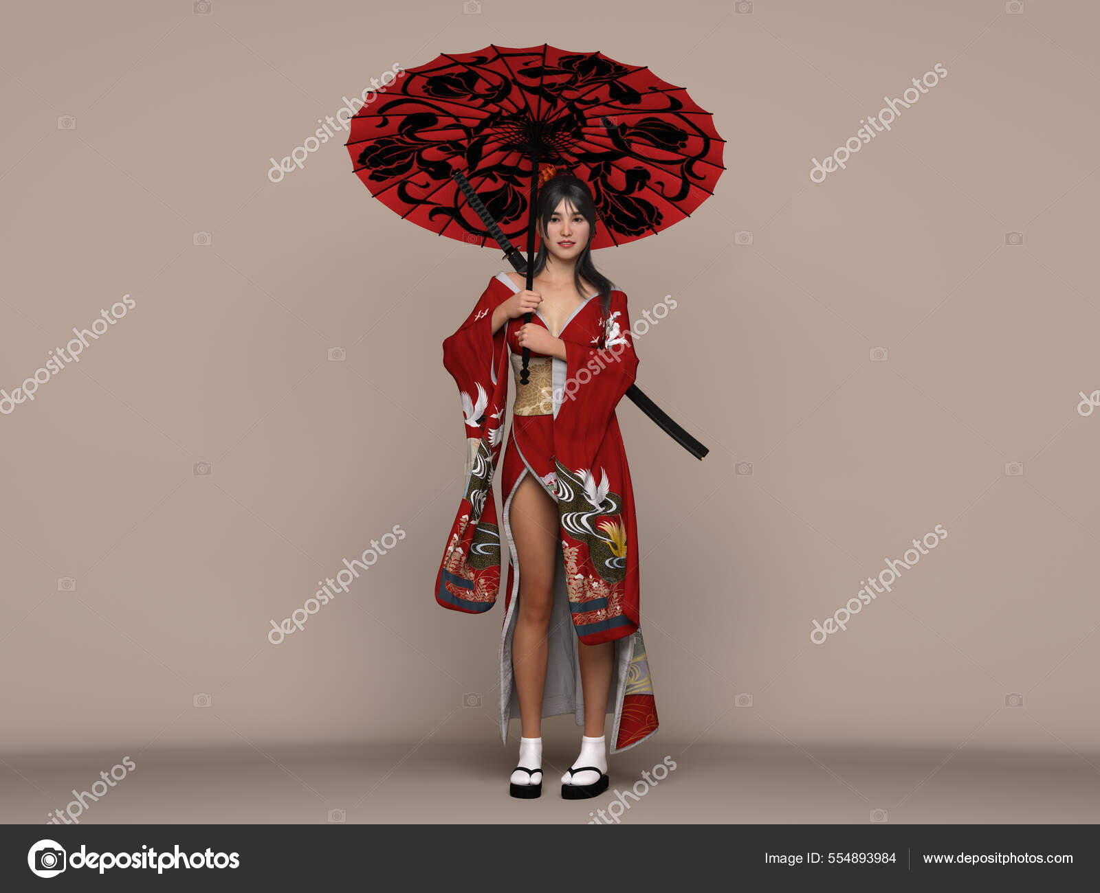 Rendering Ritratto Una Ragazza Anime Posa Come Ragazza Combattente Anime —  Foto stock di © treetons #554893984, image size:1600x1300