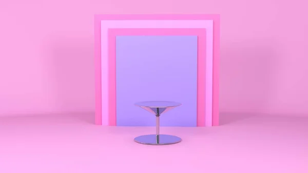 Render Cena Com Fundo Forma Geometria Abstrato Plataforma Pódio Simular — Fotografia de Stock