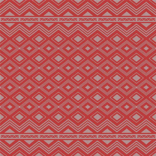 Motifs Ethniques Homogènes Tissus Tricotés Texture Tribale Traditionnelle Pour Vêtements — Image vectorielle
