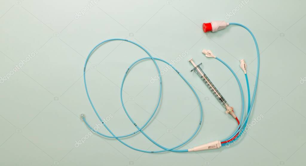 Catéter de arteria pulmonar utilizado para el procedimiento de