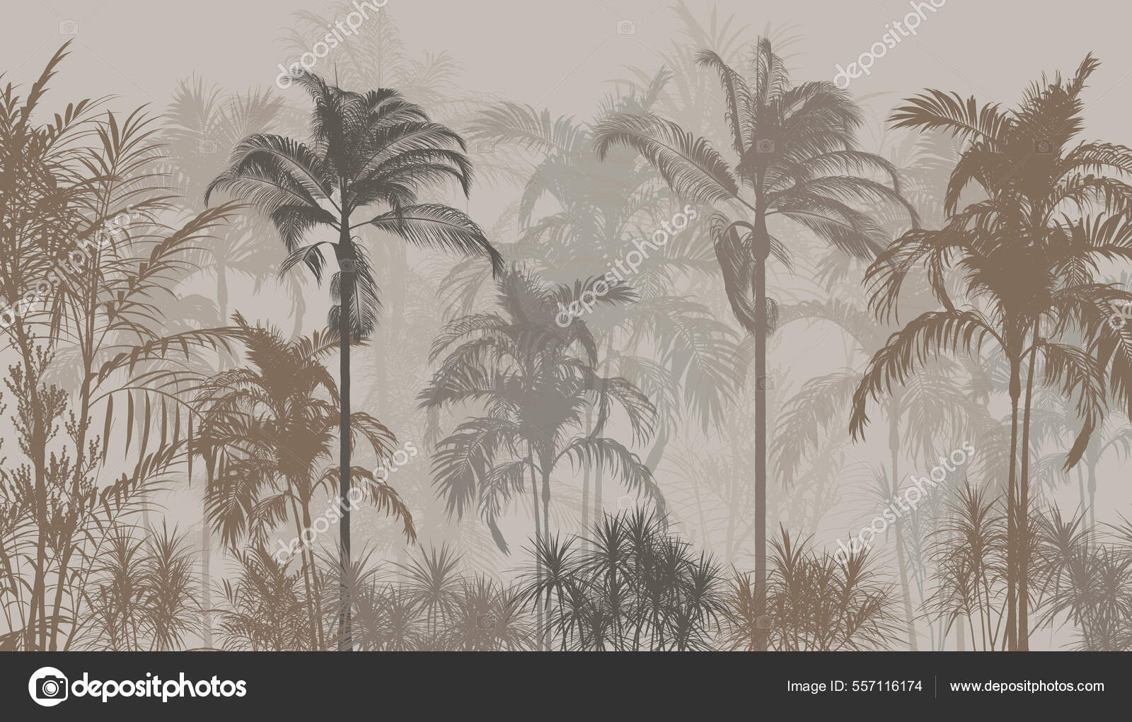 pino árbol bosque con el brumoso montañas detrás, vector fondo de pantalla,  vector ilustración 42049588 Vector en Vecteezy, image size:1600x1021