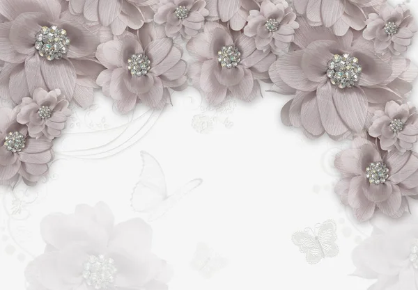 Sıcak hava balonları ve çift kanatlı çocuk odası duvar kağıtları.