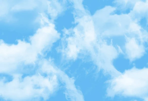 Άσπρα Σύννεφα Στο Μπλε Ουρανό Ταπετσαρία Σχεδιασμό — Φωτογραφία Αρχείου