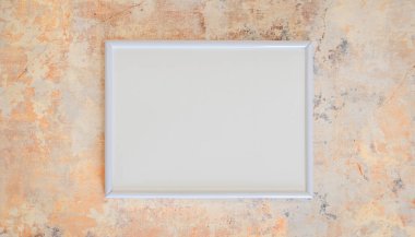 Boş boşluklu fotoğraf çerçevesi. Mesaj, davetiye, dilek, fotoğraf yazmak için..