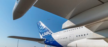 Toulouse, Fransa 'da 21 Temmuz 2021' de bir AIRBUS A380 'in görüntüsü.