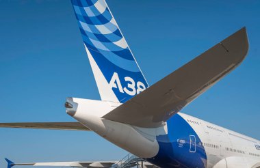 Toulouse, Fransa 'da 21 Temmuz 2021' de bir AIRBUS A380 'in görüntüsü.