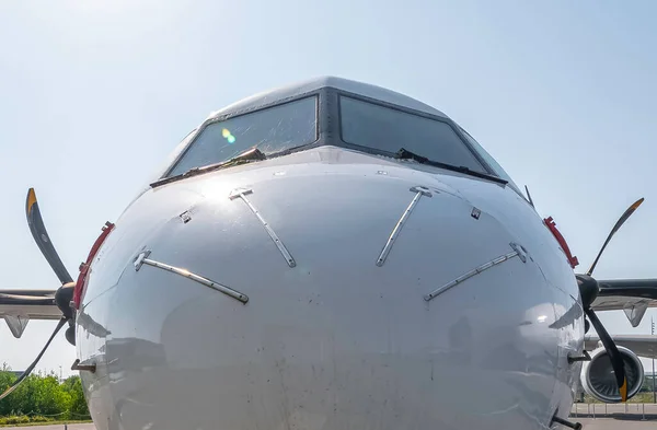 Blick Auf Das Cockpit Eines Fliegers — Stockfoto