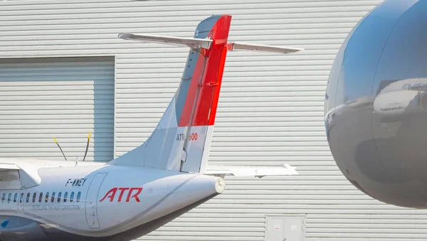 ATR 72-600 uçağı 21 Temmuz 2021 'de Fransa' nın Toulouse kentinde.