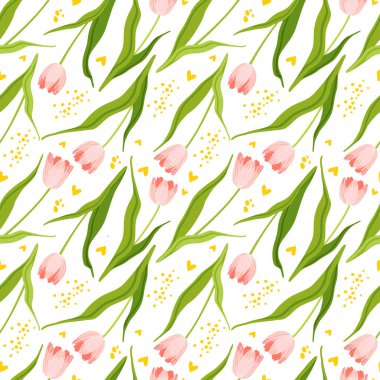 Güzel bahar kardelenleri deseni. Violet Crocus çiçekleri. El çizimi vektör illüstrasyonu