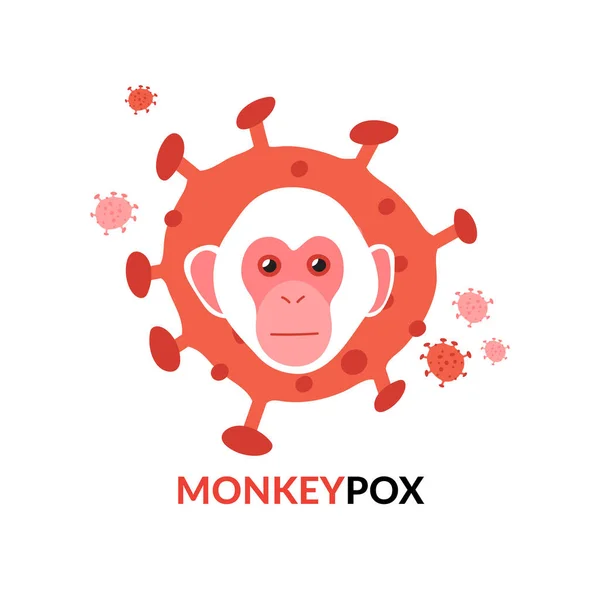 Monkeypox Virus Sign Disease Spread Awareness Warning Used Banners Web — Vetor de Stock