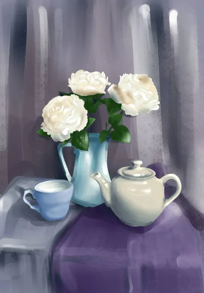 Bouquet of white peony