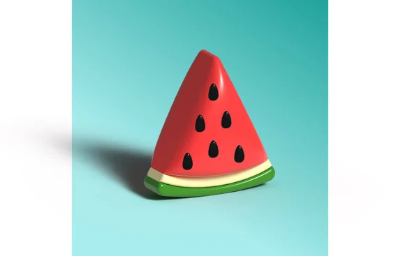 Watermelon Background Card — Stok Vektör