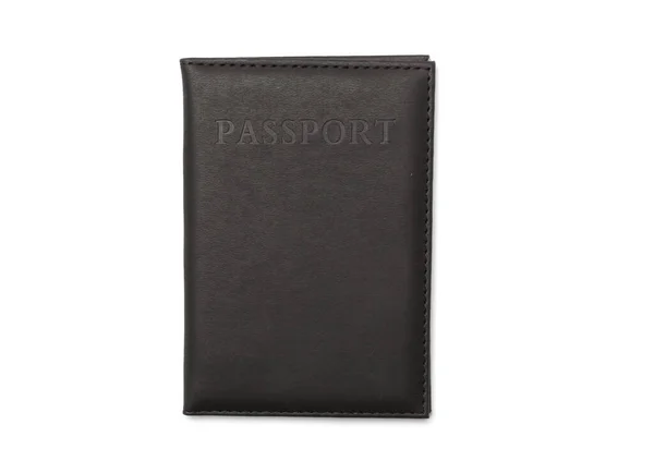 Passport Cover Isokated White Background Top View — Stockfoto