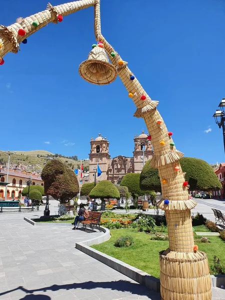 Zdjęcie Centrum Puno Puno Peru — Zdjęcie stockowe