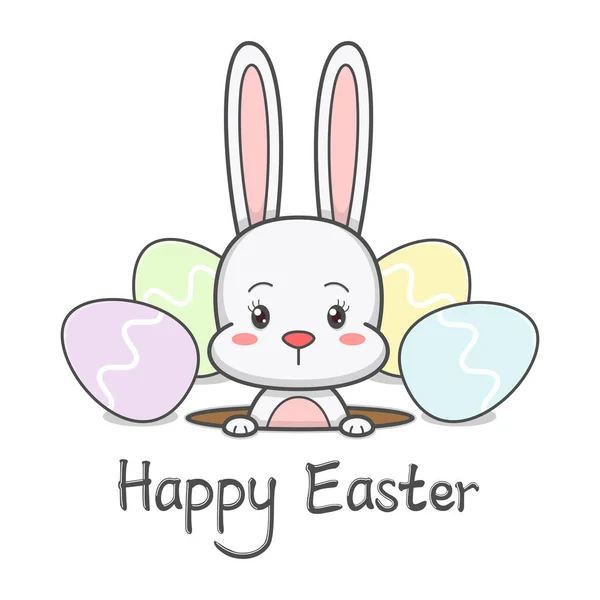 Tatlı Paskalya Tavşanı Çukurda