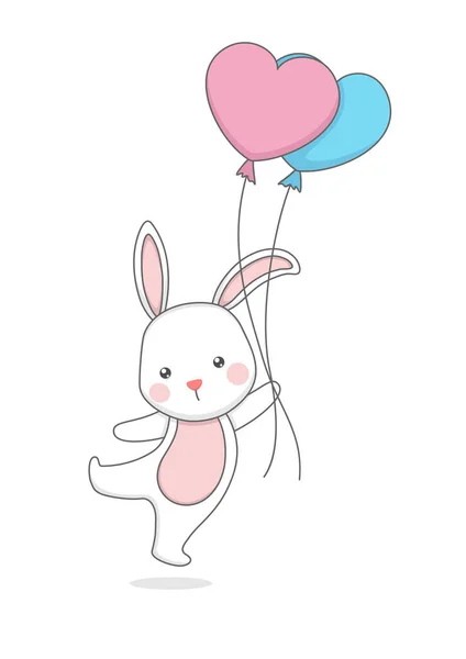 Крихітний Кролик Кулькою — стоковий вектор