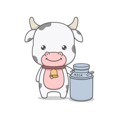 Süt Kutusuyla Şirin İnek