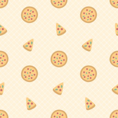 Tatlı pizza ve dilimlenmemiş desen.